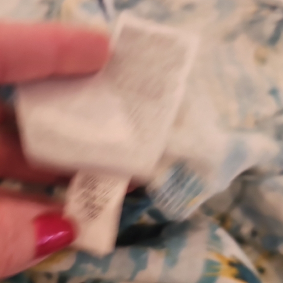 Old Navy Linen Blend The Boyfriend Shirt Button Down Palm Tree Size XL Tall - Picture 6 of 6